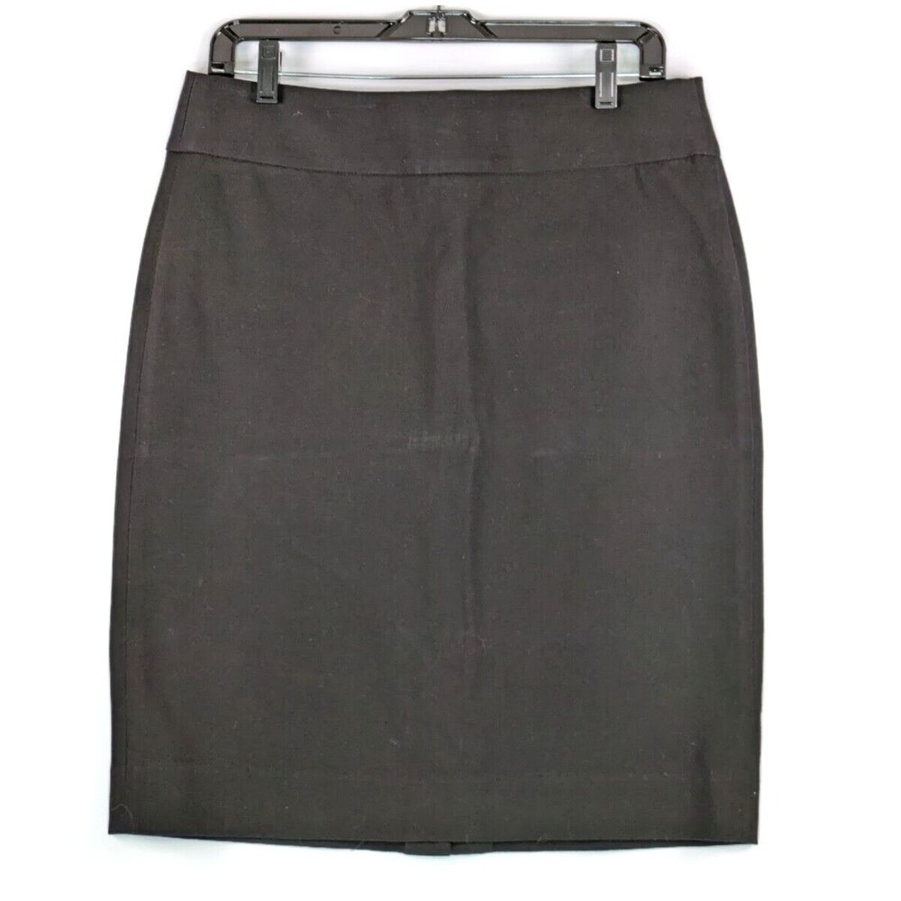Banana Republic Black Skirt Women's Size 12 Sloan Pencil Stretch Pockets
